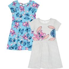 Dresses Disney Lilo & Stitch Angel Little Girls Pack Skater Dresses Blue/Gray