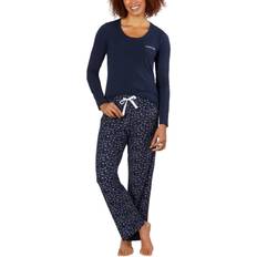 Calvin Klein Pajamas Calvin Klein Women's Classic Crew Neck Fleece PJ Set US, Alpha, Medium, Regular, Regular, BLUE