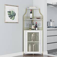 IDEALHOUSE Corner Bar Wine Liquor Cabinet