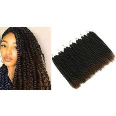 LHNHAIR 7 Packs Passion Twist Hair 12 Inch Pre Looped Water Wave