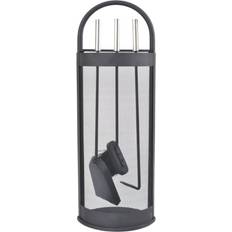 Fire Companion Sets Symple Stuff Stylish 4 Piece Steel Fireplace Tool Set gray 66.0 H x 25.0 W x 15.0 D cm