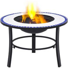 White Fire Pits & Fire Baskets Rosalind Wheeler Conness 45Cm H 68Cm W Fire Pit white 45.0