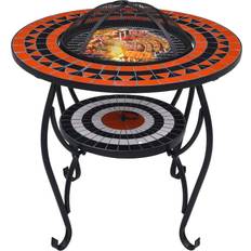 White Fire Pits & Fire Baskets Rosalind Wheeler Domek 60Cm H 68Cm W Wood Burning Fire Pit with Lid