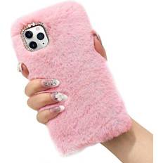 iPhone 13 Skal Mobilskal Fluffig P LS Pink