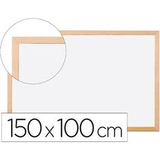 Pizarras blancas Q-CONNECT Pizarra Blanca Laminada Marco De Madera 150x100 cm
