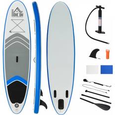 SUP Sets Homcom 10Ft Inflatable Stand-Up Paddle Board with Accessories Blue