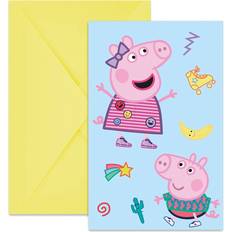 Animal Cartes & Invitations Procos 6 Invitations Peppa Pig