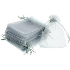 20-Pack Små Organza-poser Gaveposer Organza-poser Grey