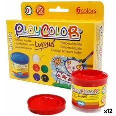 Monivärinen Temperamaalit Tempera Playcolor Multicolour 40 ml 12 Units