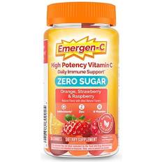 Emergen-C Sugar Vitamin C Immune Support Adult Gummies Strawberry Raspberry
