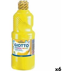 Tempera-maling Giotto Tempera School Gul 500 ml Kan vaskes 6 enheder