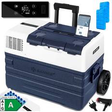 Kesser Kühlbox elektrisch Gefrierbox, Mit APP-Steuerung USB-Anschluss 12/24 V 230V, Teleskopstange Räder Kühlschrank Kühlung bis -20 °C für Auto, Lkw, Boot, Reisemobil, Camping