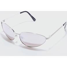 Angled Metal With Silver Lens In Silver ONE SIZE