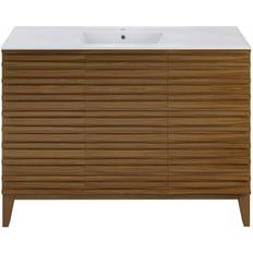 Swiss Madison Cascade 48'' Bathroom Vanity In Walnut 36"