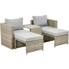 Kunststoffe Lounge-Sets Greemotion Outdoor Polyrattan Lounge-Set