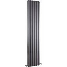 Grey Radiators Hudson Reed Salvia Double Designer Vertical