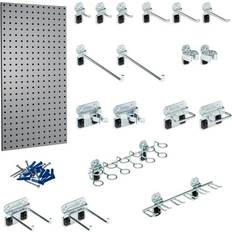 DIY Accessories Triton Triton Products 18" x 36" Gray Steel LocBoard with 18 Hooks