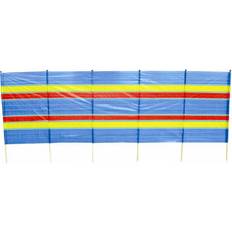 Parabrezze Hamble Distribution 12ft 3.7m Long 120cm High 6 Pole Beach Camping Windbreak Wind Break