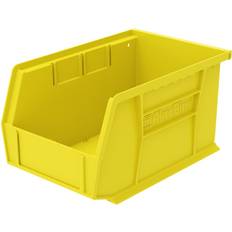 Akro-Mils 30237 Plastic Storage Bin Hanging Stacking Containers, 9-Inch x 6-Inch x 5-Inch Yellow, 12-Pack