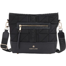 River Island Crossbody Bags River Island Quilted Webbing Cross Body Bag - Black