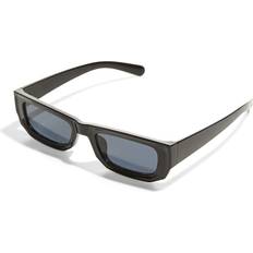 Sorte smalle solbriller bredt stem-Black