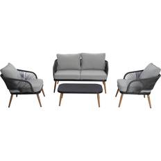 Kunststoffe Lounge-Sets Greemotion 4-tlg. Lounge-Set, 1 Tisch einschl. 2 Stühle & 1 Sofas