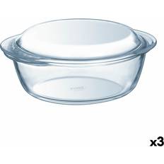 Transparent Øvrige gryder Pyrex Gryde Med Låg Essentials 2,1 L 3 Enheder med låg
