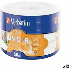 4.7 GB Optisk lagring Verbatim DVD-R 4,7 GB 16x 12 Units