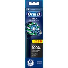 Oral b toothbrush heads 8 pack Oral-B Pro Cross Action Black X-Filaments Replacement Head 8-pack