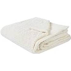 Poliéster Fundas nórdicas Beliani Colcha Para Cama 200 x 220 cm - Blanco Funda nórdica Blanco (220x220cm)