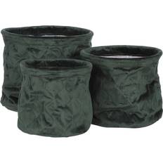 Urtepotter grøn velour 3