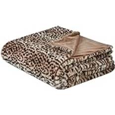 Poliéster Fundas nórdicas Beliani Colcha Estampado Leopardo 150 x 200 cm Kudeli Funda nórdica (200x)