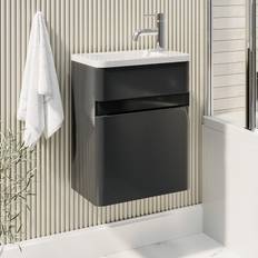 Sink Vanity Units for Single Basins Pendle 410mm Dark Grey Hung