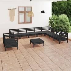 Brayden Studio Ante Solid Wood Outdoor Lounge Set, Table incl. 6 Sofas