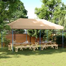 vidaXL Foldbart Pop Up-Festtelt 580x292x315 cm Beige