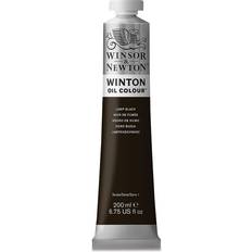 Black Oil Paint Winsor & Newton Winton Oil Colour Lamp Black 200ml