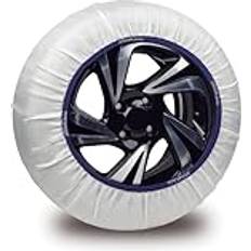 Catene per pneumatici Sparco Set 2 Pezzi Calze Neve Gomme Tessuto Bianco
