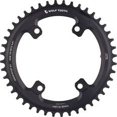 Kettenantrieb Wolf Tooth Shimano 110 Asymmetric BCD Chainring 38t 4-Bolt Drop-Stop ST For Shimano GRX Cranks Black