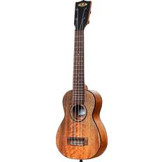 4/4 Ukuleles Kala Curly Mango Long Neck Soprano Ukulele