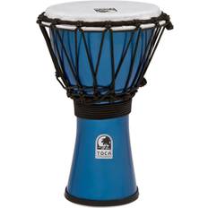 Blå Cymbaler Toca TFCDJ-7MR 18 cm Freestyle Colorsound Djembe metalliskt blått