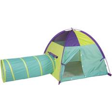 Pacific Play Tents Neon Hide Me Tent and Tunnel Combo 48 x 48 x 42 inches