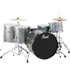 Drum Kits Pearl Roadshow 5-Piece Rock Drum Set Charcoal Metallic