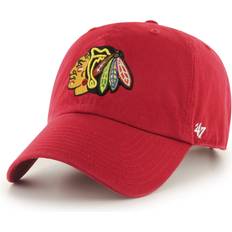 NHL Caps '47 NHL Chicago Blackhawks Brand Clean Up Adjustable Hat, Red, One