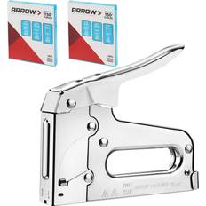 Staple Guns Arrow t50 heavy duty kit all chrome with 3750 pieces... 3.22 Pounds Staple Gun