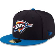 New Era Basketball Sports Fan Apparel New Era NBA Oklahoma City Thunder Men's 2-Tone 59FIFTY Fitted Cap, 6.875, Navy