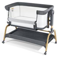 Bassinets Jimglo 3 in 1 Baby Bassinet, Bedside Bassinet for Baby, Rocking Bassinet