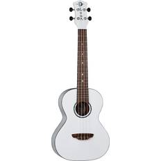 White Ukuleles Luna Hau Snow Tenor Ukulele White