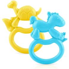 Nuby Pacifiers & Teething Toys Nuby Zooloops Baby Soothing Teethers 2-pack