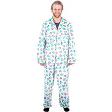 Men - Multicolored Pajamas Briefly Stated National Lampoon's Christmas Vacation Clark's Dinosaur Pajama Set Adult Large