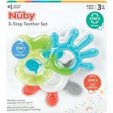 Nuby Teething Toys Nuby 3pk 3 Stage Teether Set